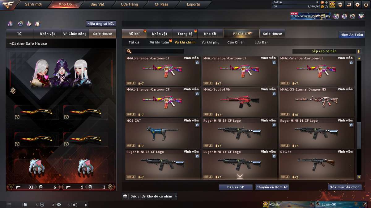 shop acc cf uy tin gia re